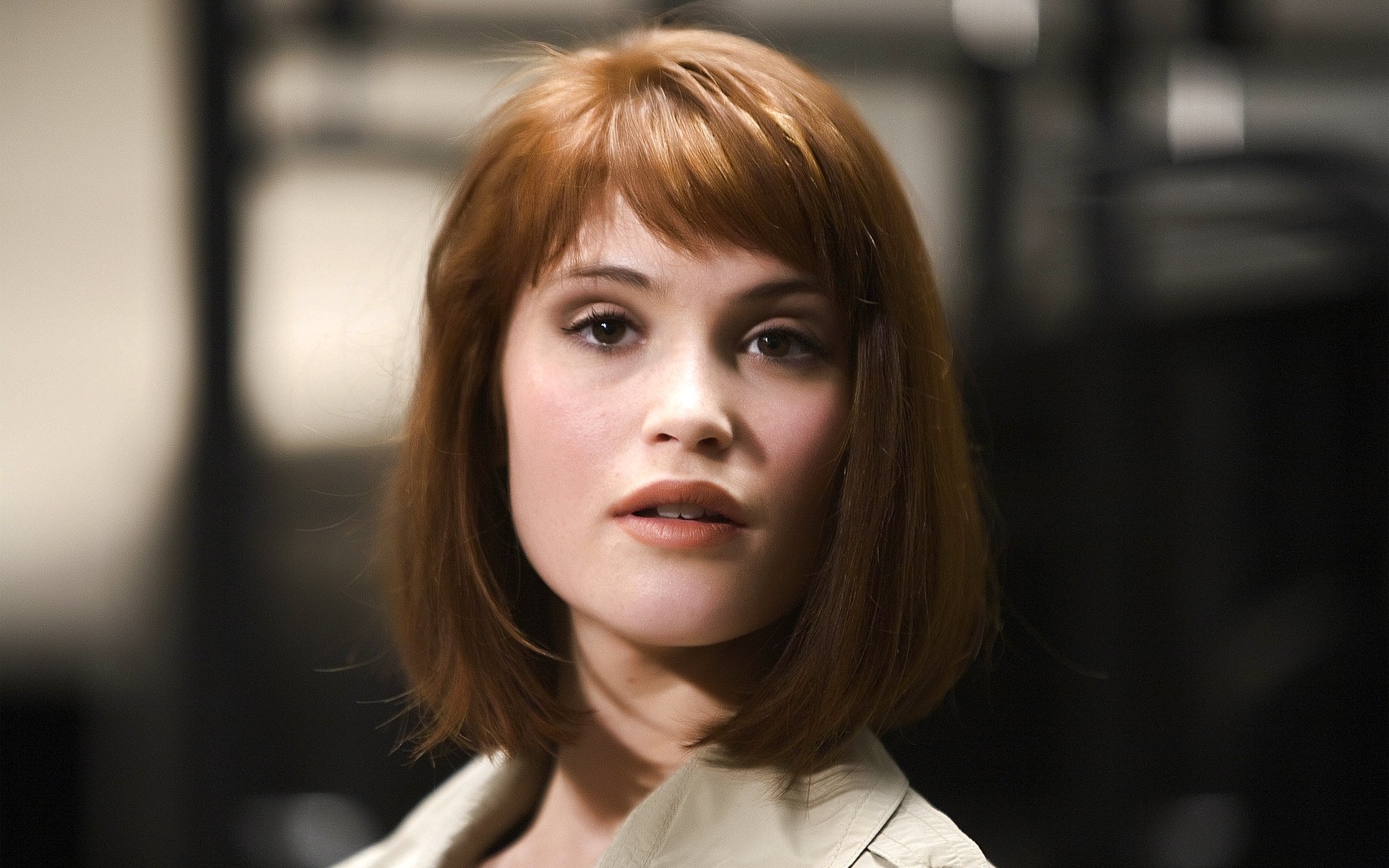 portret kobieta dziewczyna dorosły moda sam wewnątrz rozmycie biznes