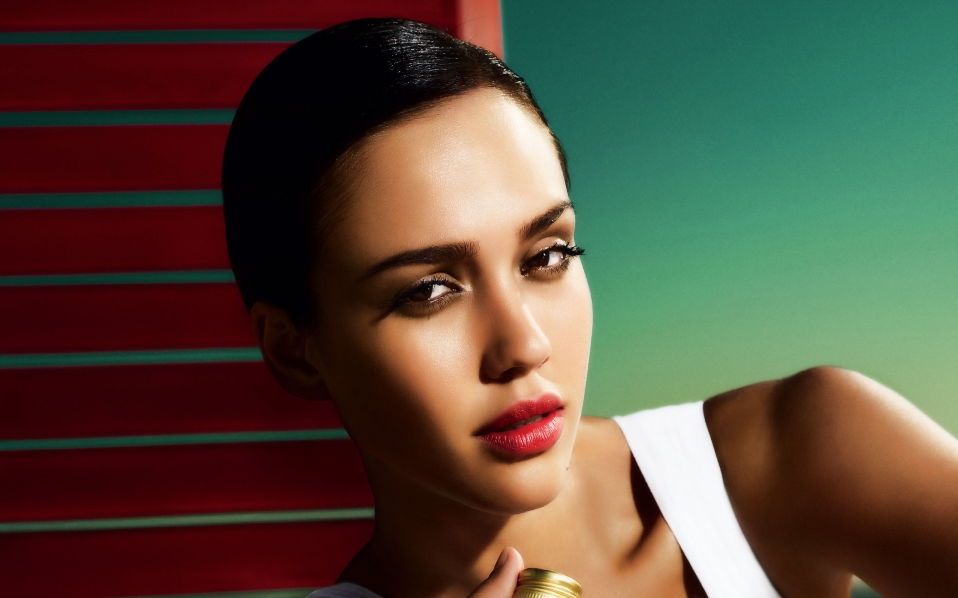 kobieta moda glamour seksowny portret oko elegancki usta