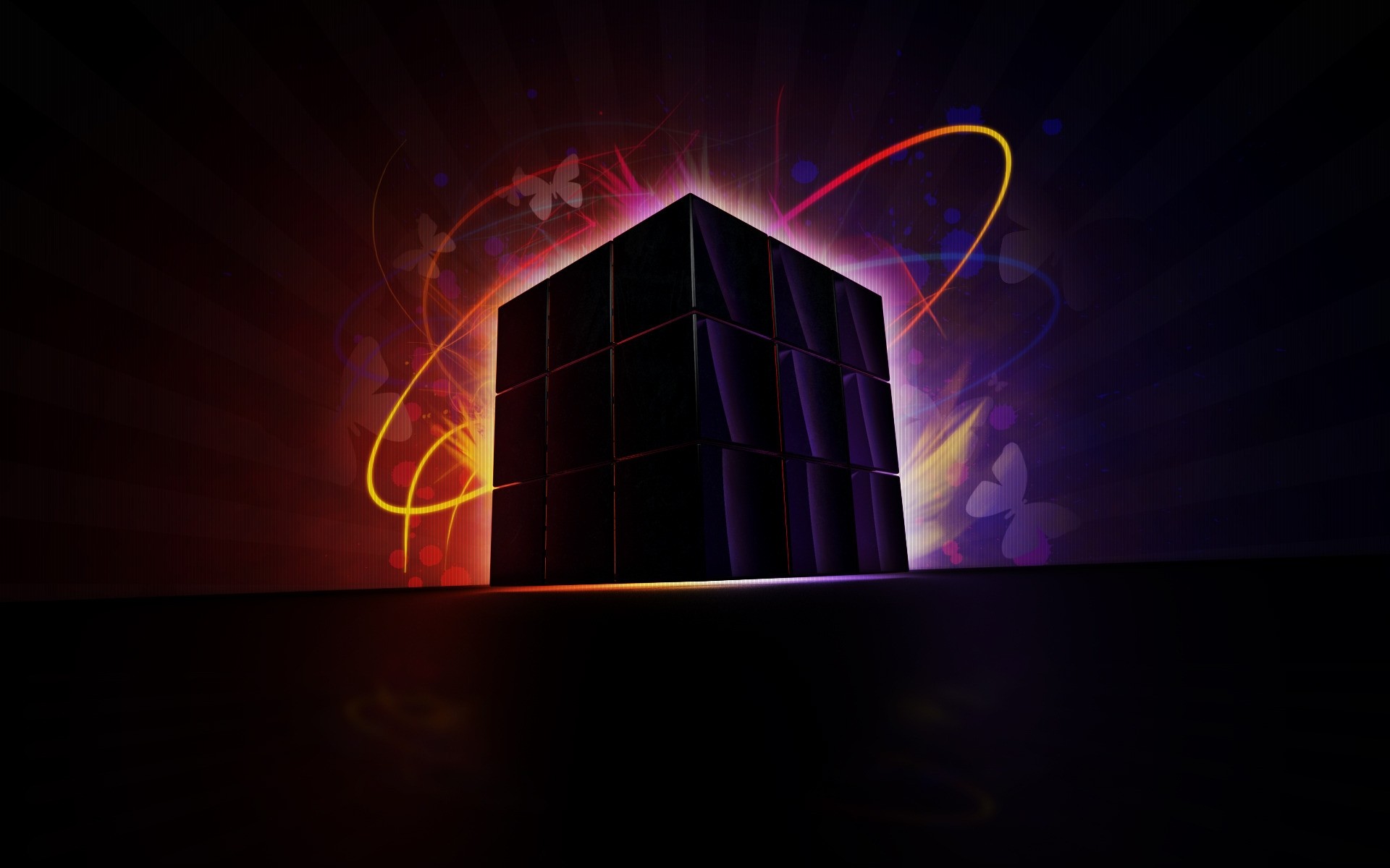 abstrakcja energia pulpit światło płomień ciemny luminescencja jasny design technologia