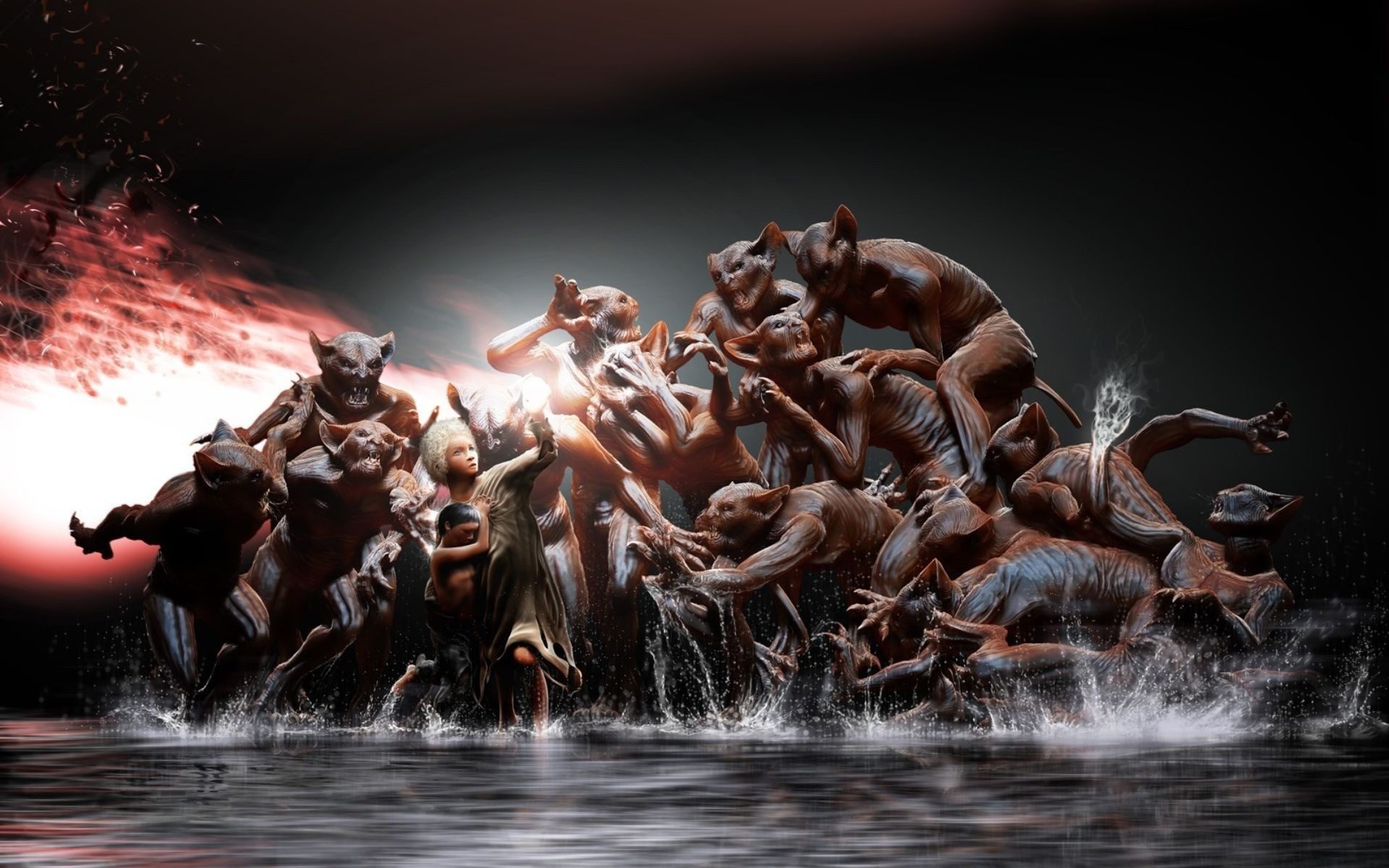 festiwal ruchu konkurs wody wydajności mandrage demon diabeł