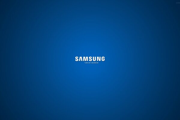 Logo Samsunga na monochromatycznym tle