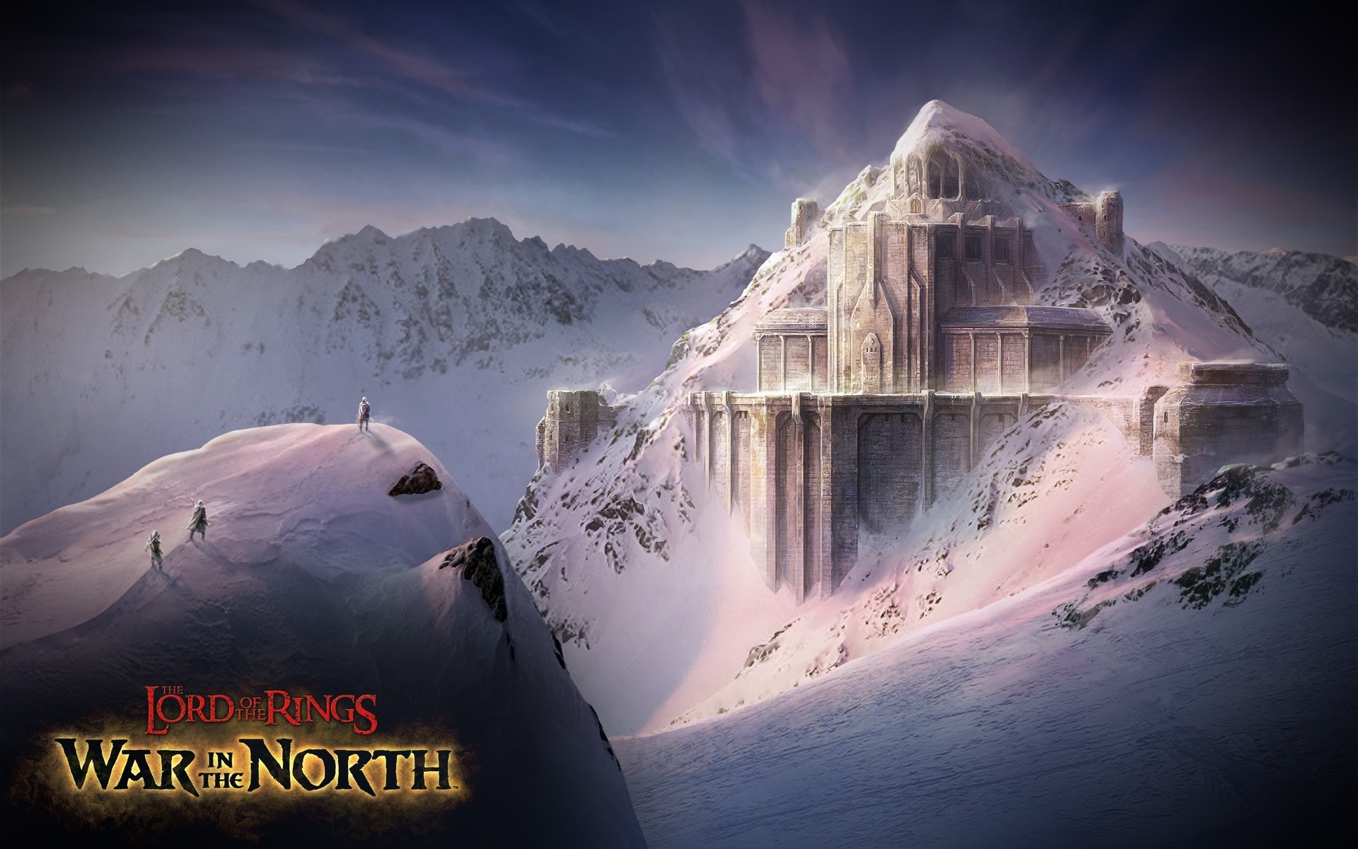 lord of the rings śnieg góry podróże zima natura na zewnątrz zachód słońca świt niebo lód krajobraz