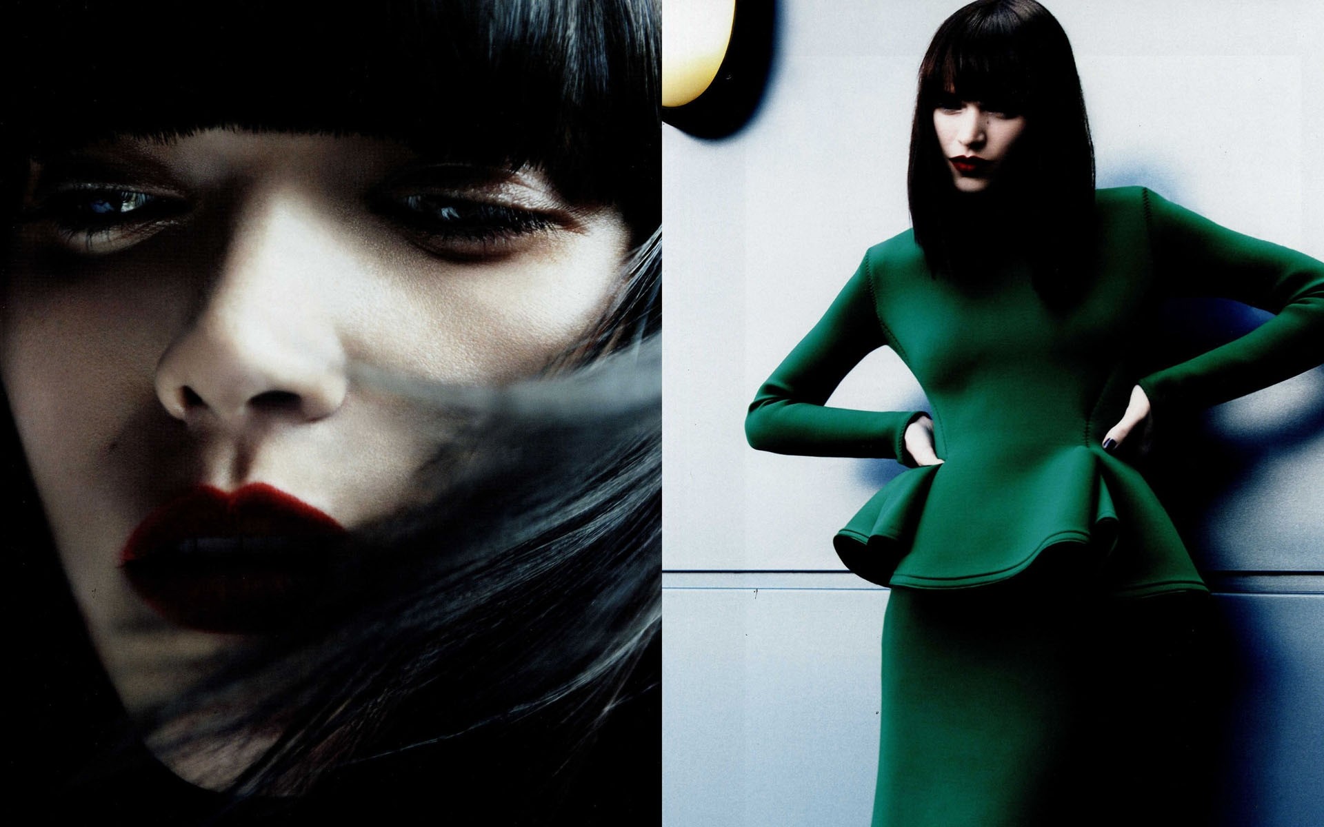 kobieta dziewczyna moda portret model ciemny seksowny błędny glamour sztuka cień twarz halloween piękny fajny model fajna aktorka angielska aktorka kochanie anna brewster