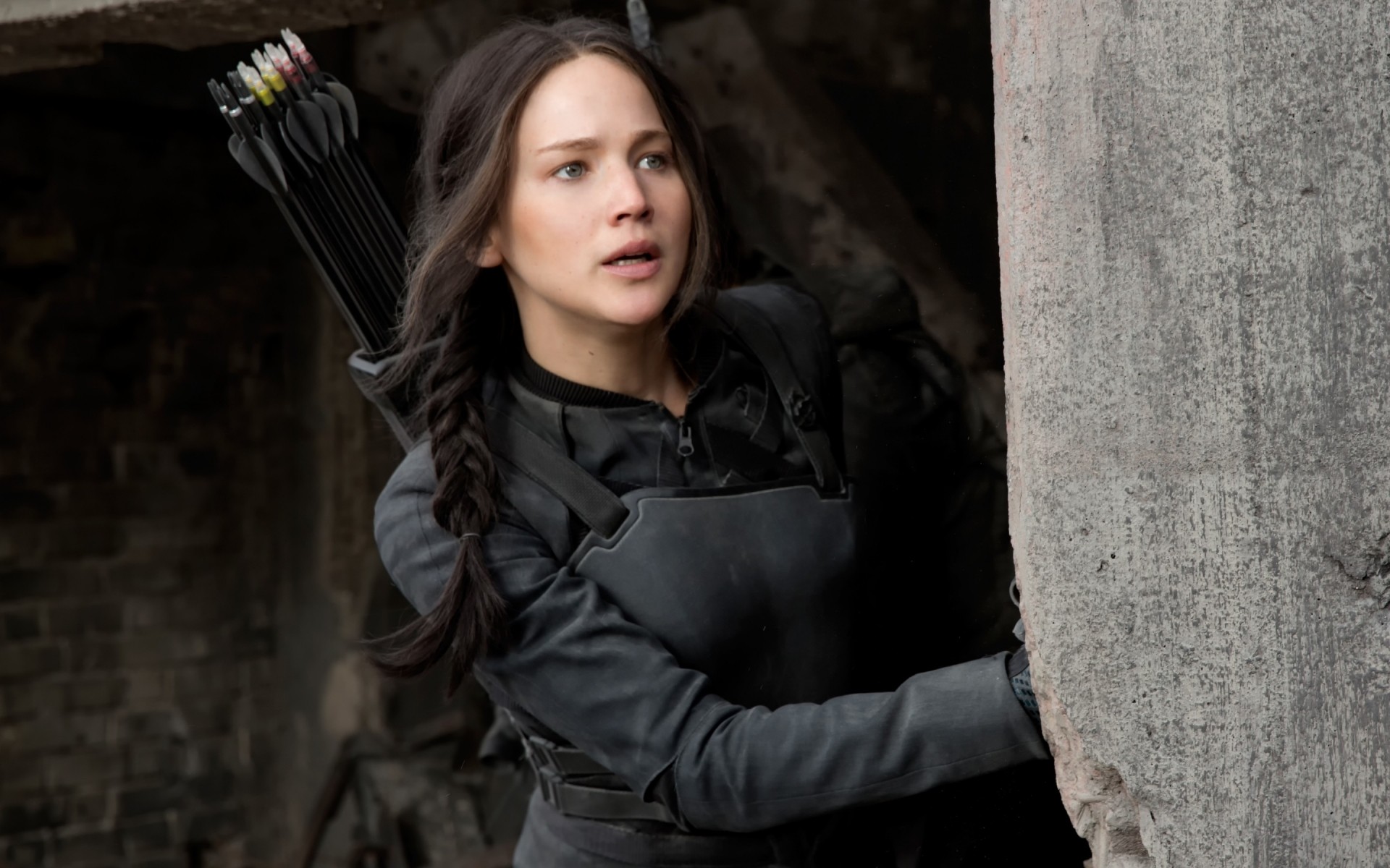 kobieta jeden portret dorosły moda nosić igrzyska śmierci katniss everdeen aktorka