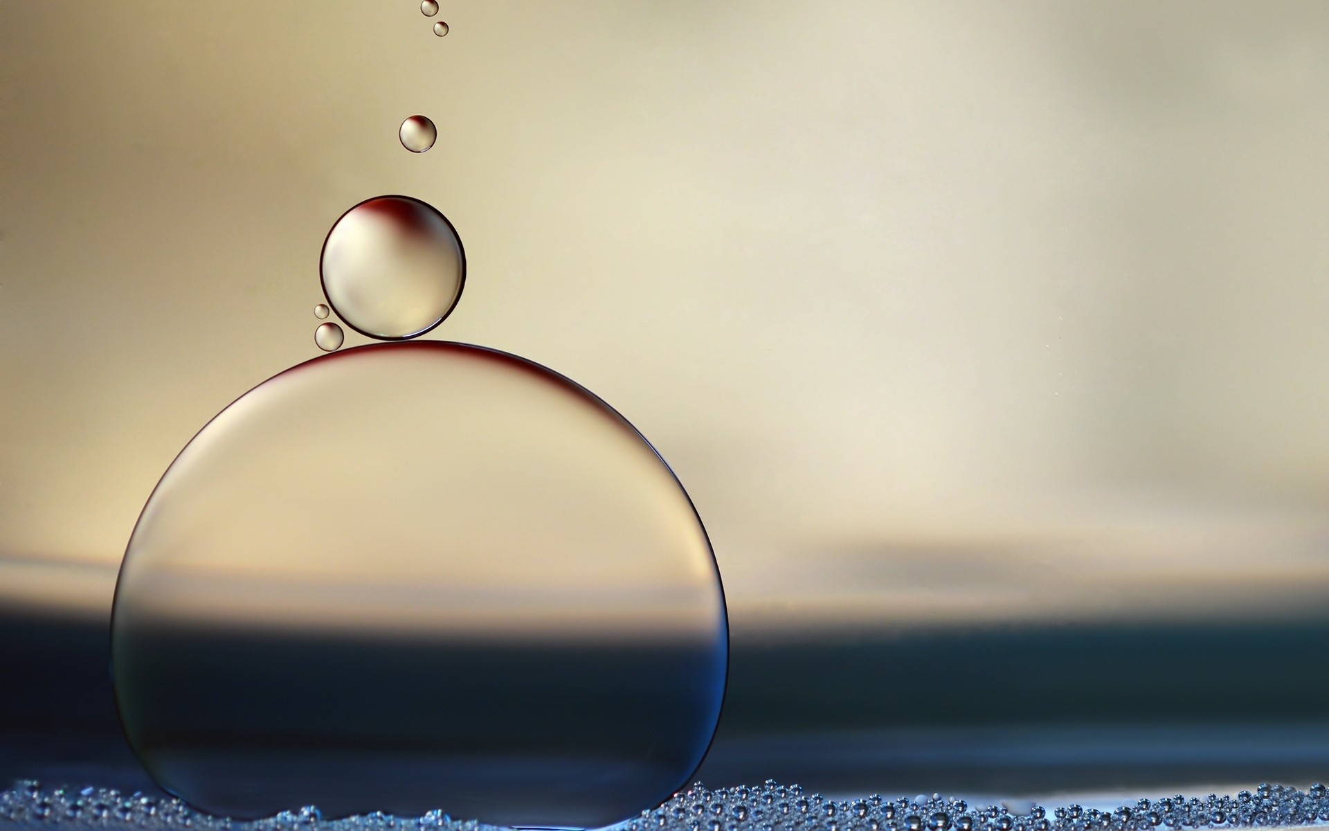 woda szkło odbicie świeci martwa natura bańka światło rozmycie streszczenie spadek czysty mokry deszcz jasny natura kula bąbelki pianka