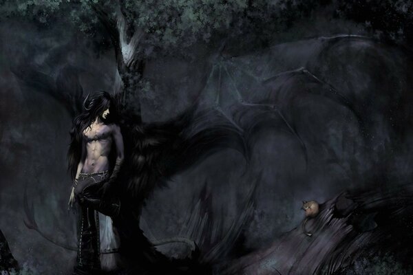 Piękny ludzki tors poza czasem i przestrzenią