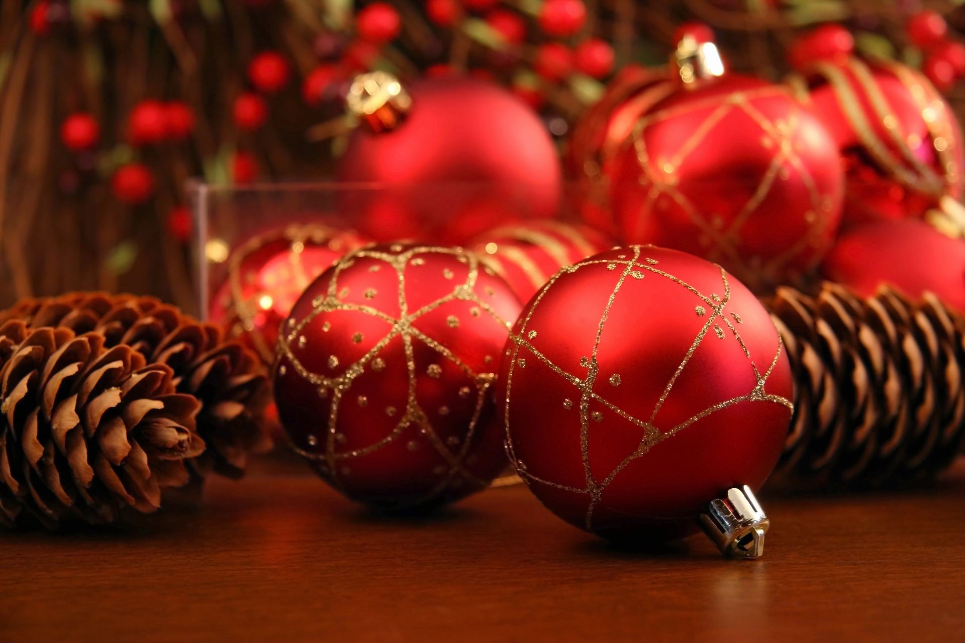 nowy rok boże narodzenie zima dekoracje świeci piłka złoto wakacje pulpit merry ozdobny