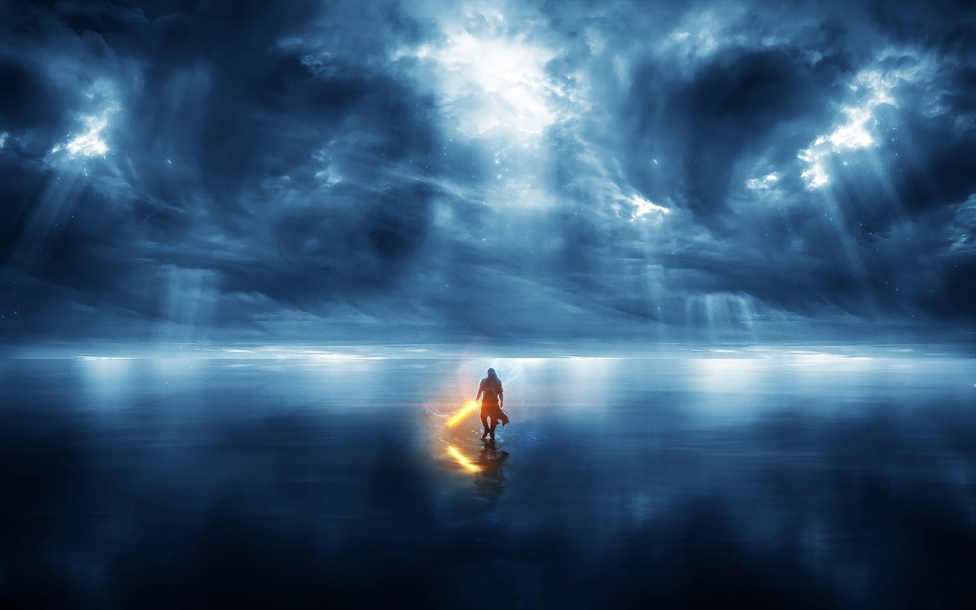 słońce woda błyskawica na zewnątrz świt natura burza niebo zachód słońca