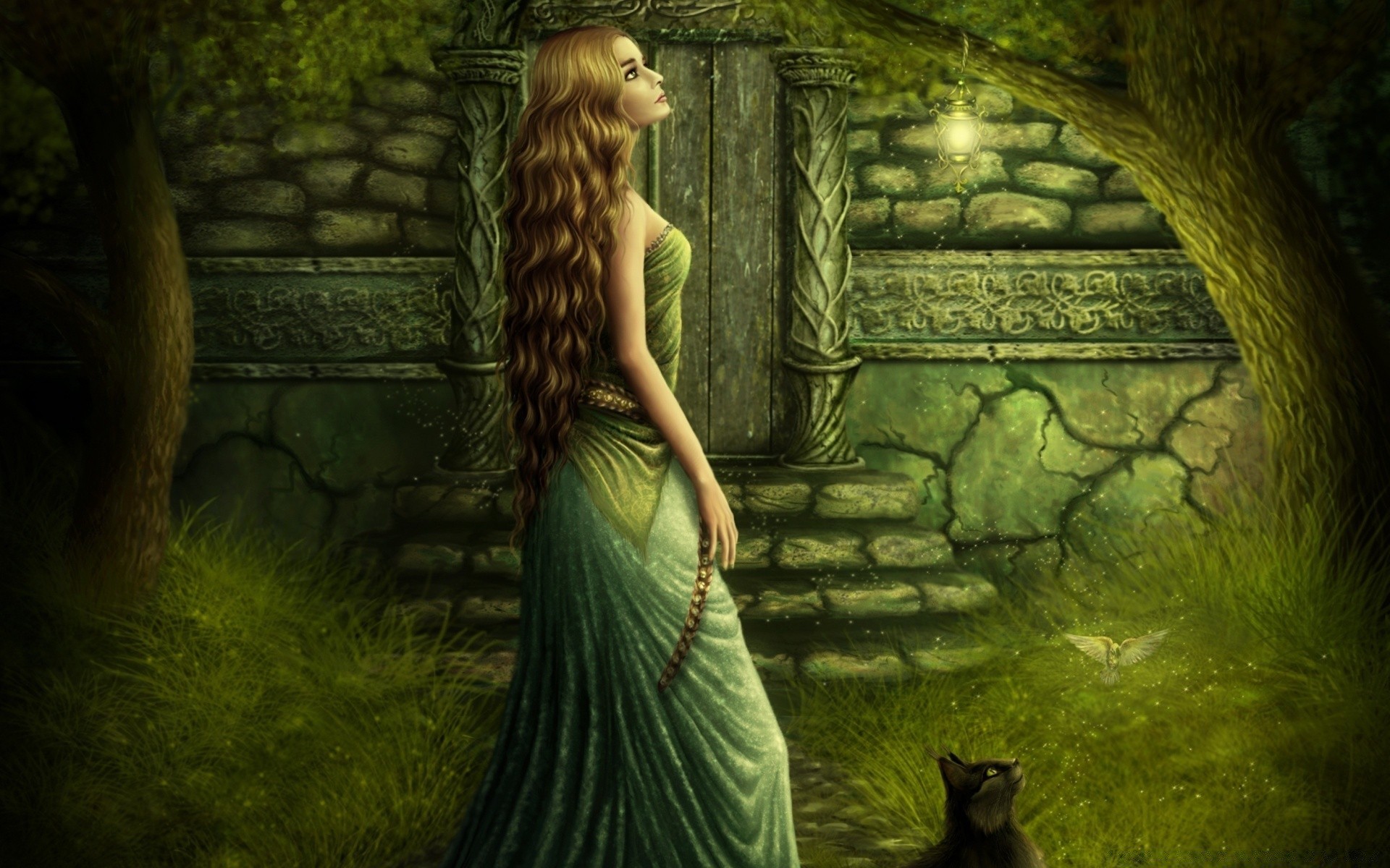 fantasy kobieta jeden sztuka dziewczyna nago portret dorosły