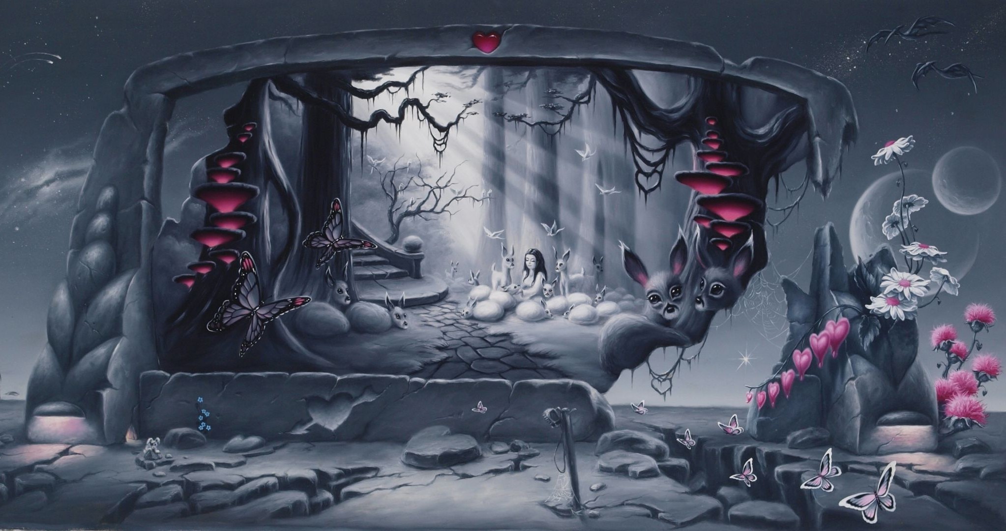 graffiti halloween ilustracja horror