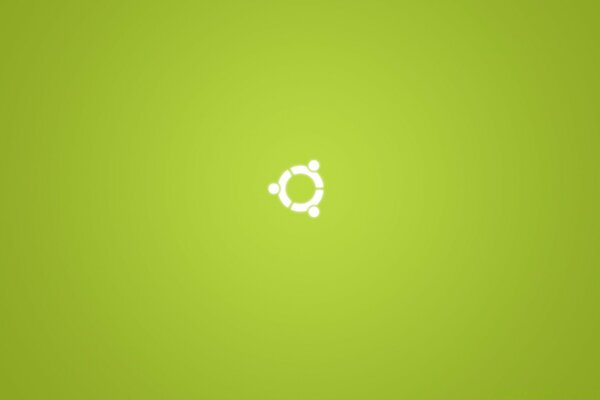 Linux logo na zielonym tle
