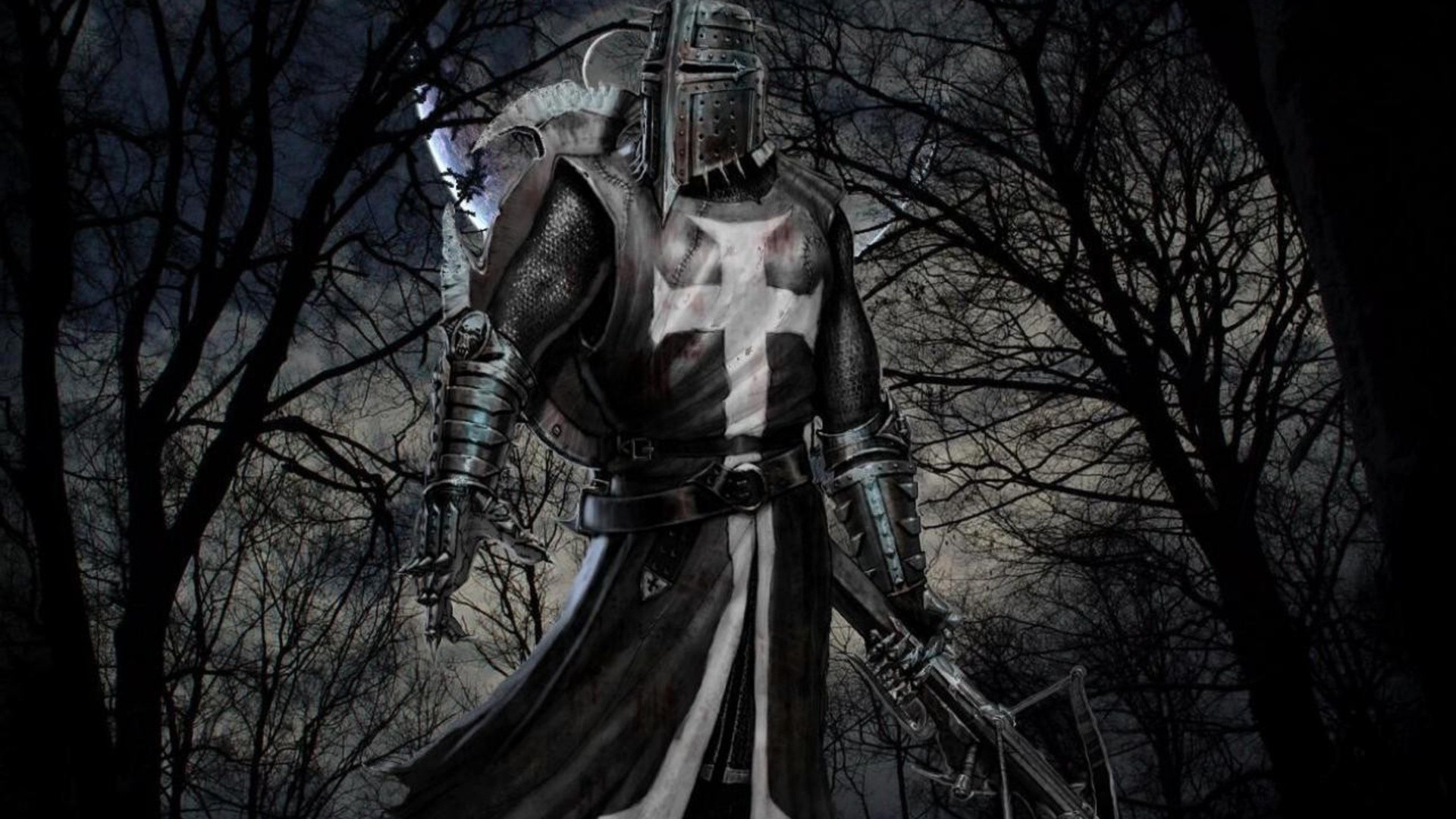 drewno drewno ciemny halloween jesień fantasy