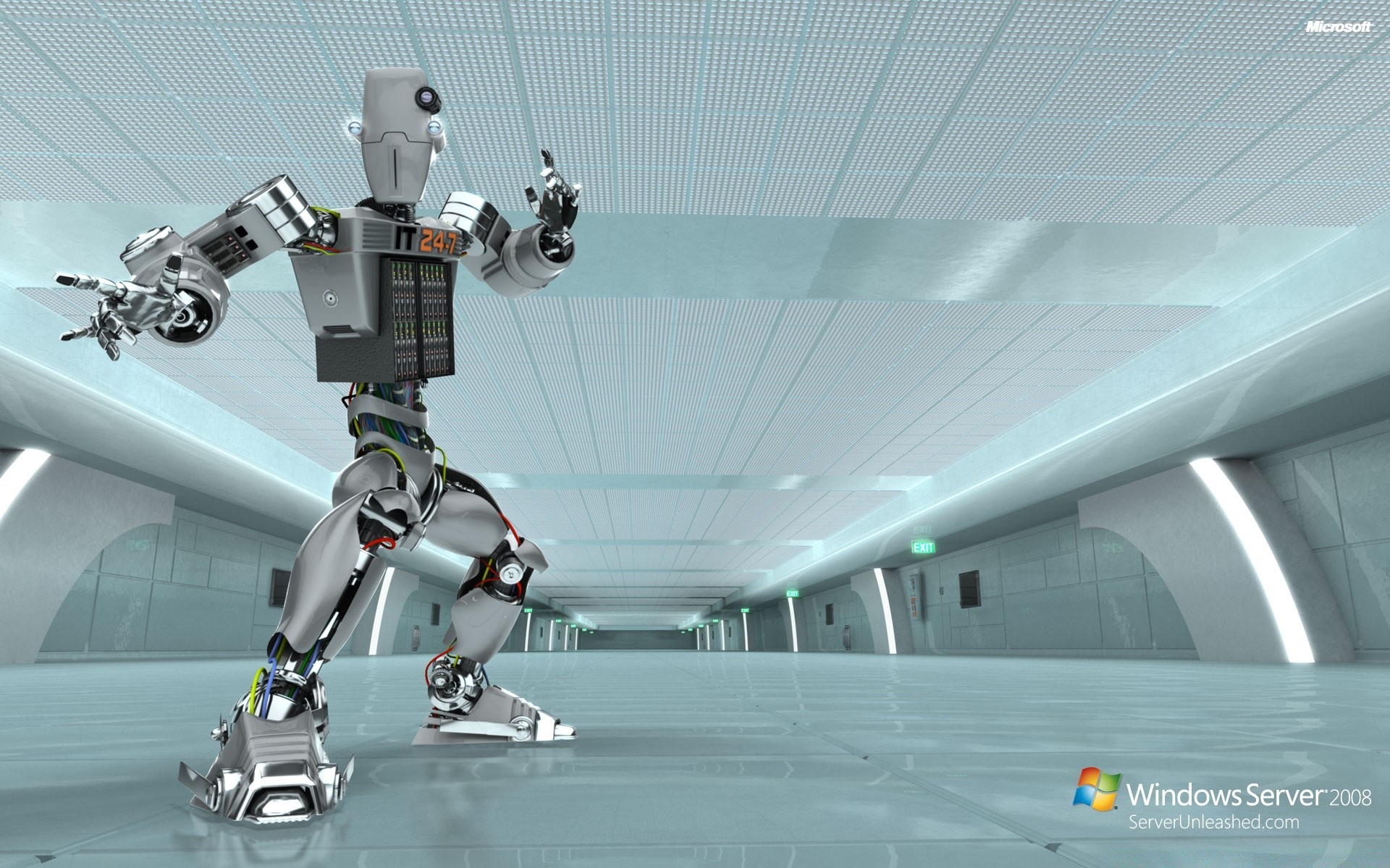 windows futurystyczny robot technologia biznes lotnisko