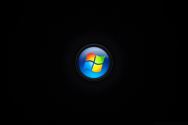 Ikona Windows na czarnym tle