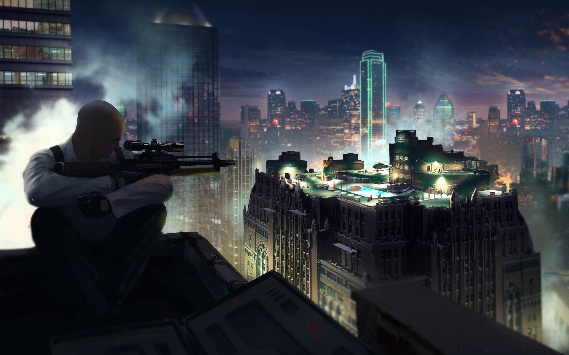 hitman miasto architektura miasto wieżowiec dom skyline miejski podróż biuro niebo centrum biznes rzeka zmierzch wieża wieczór zachód słońca most woda