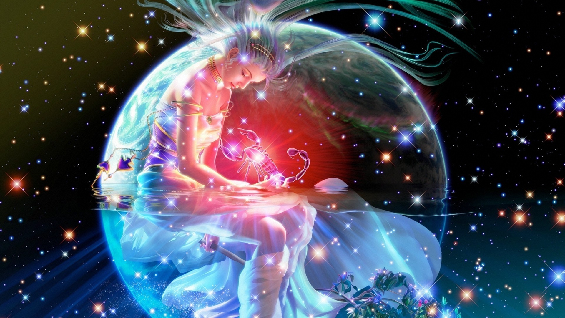 abstrakcyjny projekt światło ruch pulpit kula przestrzeń nauka luminescencja jasny kulisty tapeta