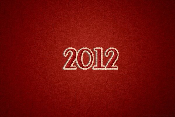 2012 na czerwonym tle