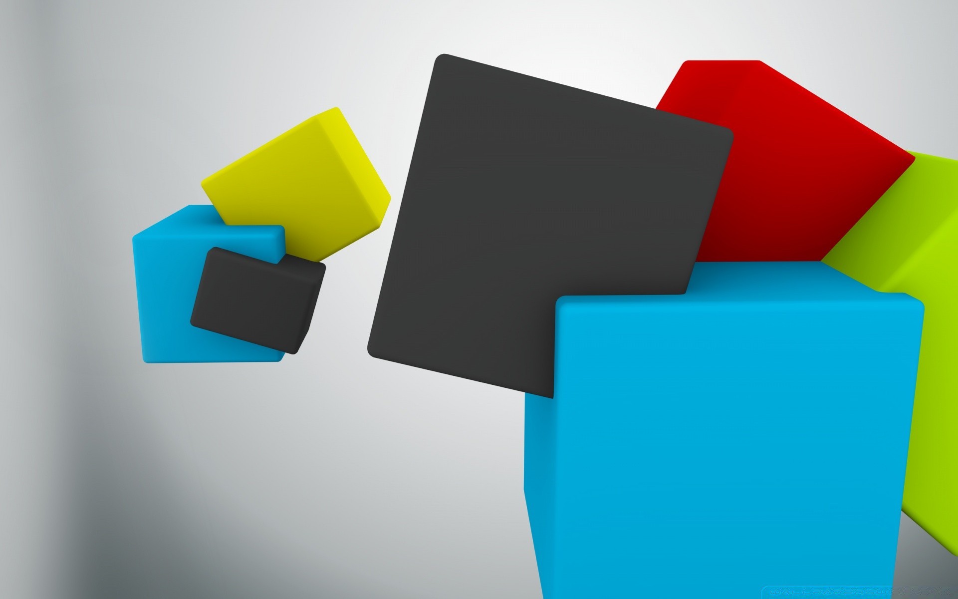 grafika 3d biznes połączenie papier geometryczne kształty