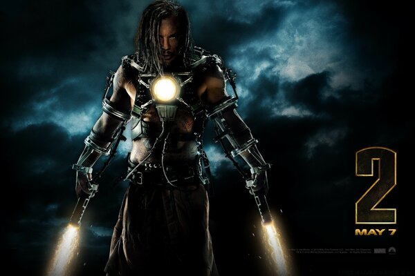 Bohater z długimi włosami z filmu Iron Man