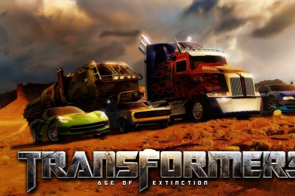 Bohaterowie filmu Transformers na okładce
