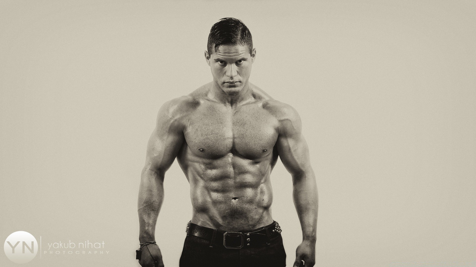 fitness sportowiec dorosły człowiek koszule jeden siła portret piękny muskularny nagi tułów silny