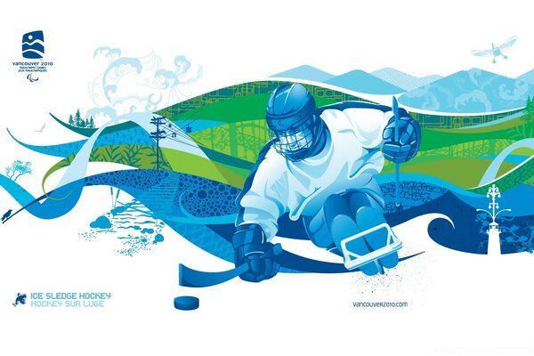 Ilustracja ze sportowym Mężczyzną Na pulpicie
